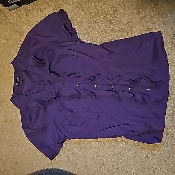 EXPRESS EUC WOMENS ELITE STRETCH BLOUSE SIZE  M - Picture 1 of 4